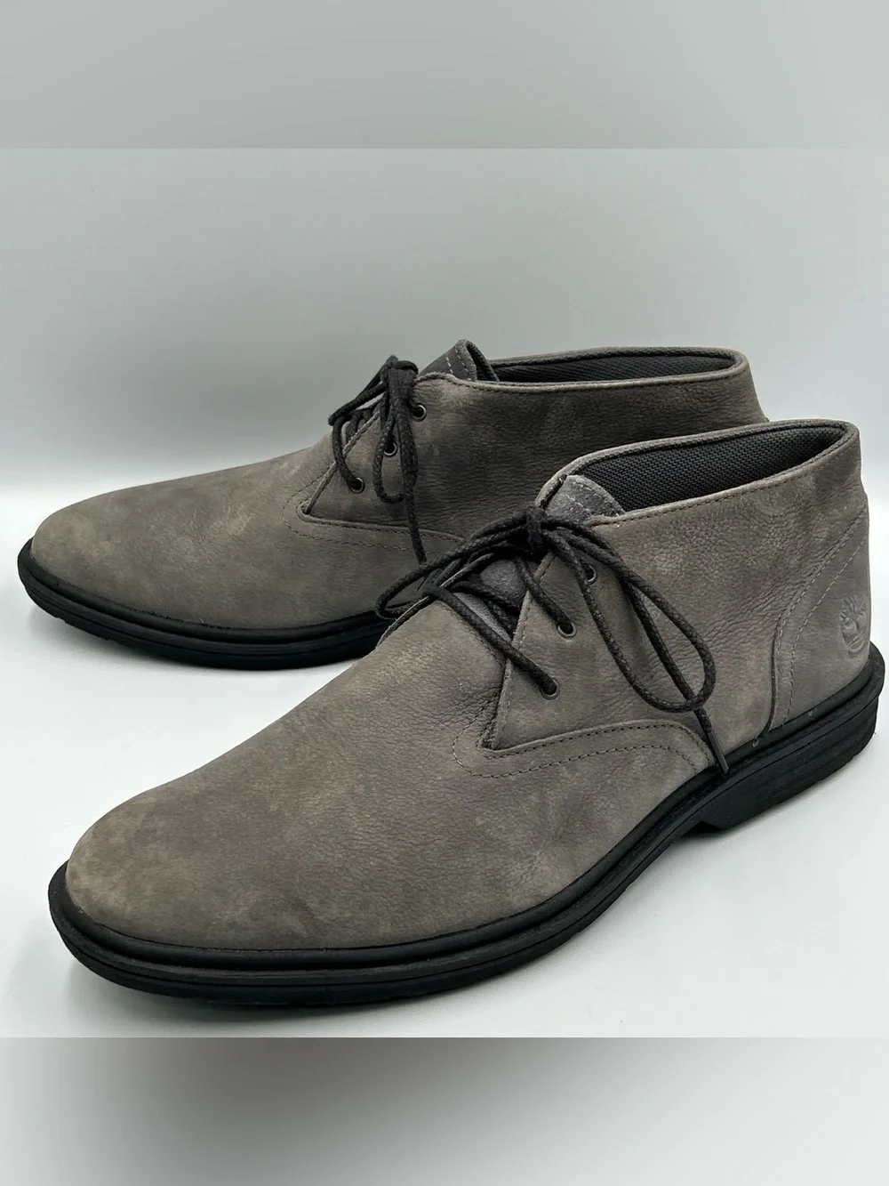 Timberland Sawyer Lane Chukka Boot Mens 10.5 Gray Waterproof Leather Dress Work